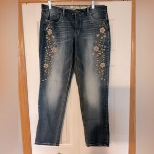 American Vintage Bestie Floral Denim Jeans Size 10/30